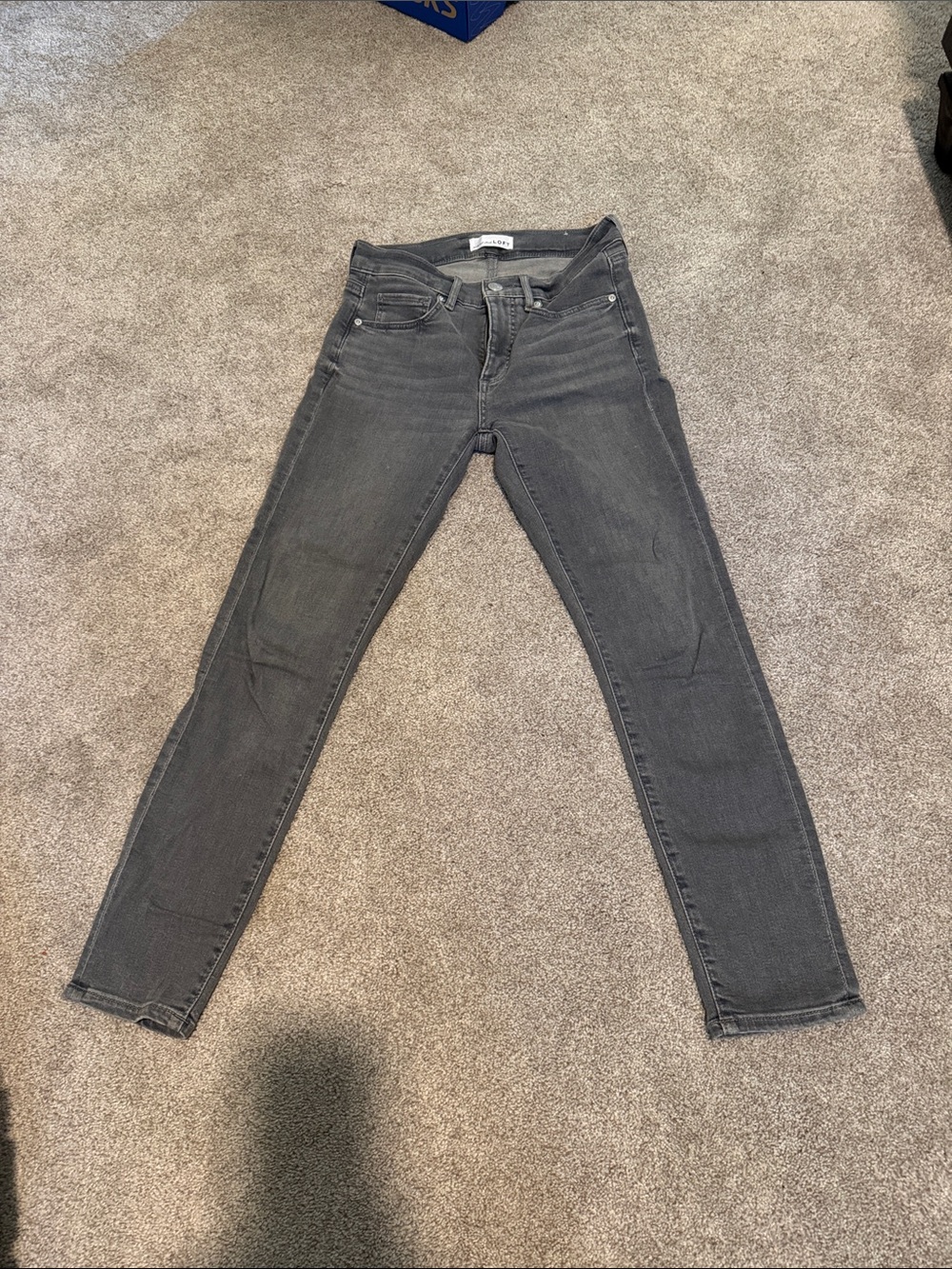 LOFT Gray Skinny Jeans
